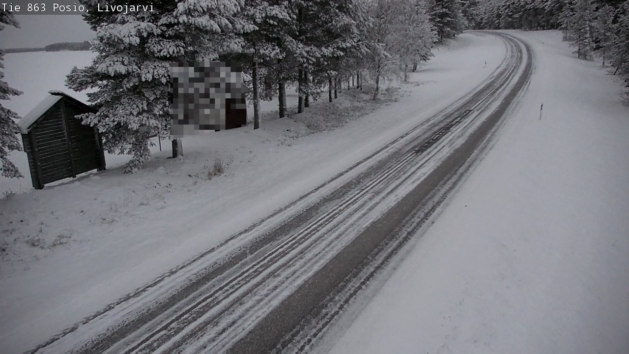 Kelikamerat Kuva Tie 863 Livojärvi, Posio, Lappi