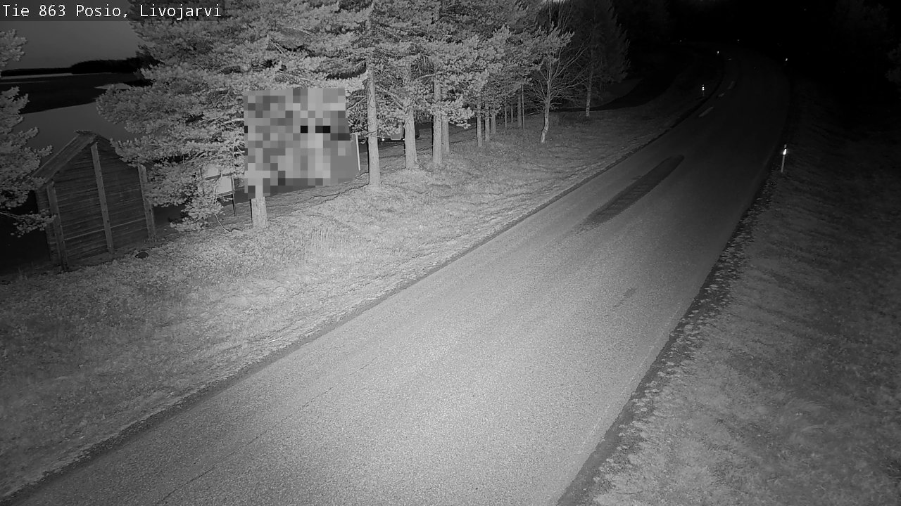 Weather Camera Image Road 863 Livojärvi, Posio, Lappi