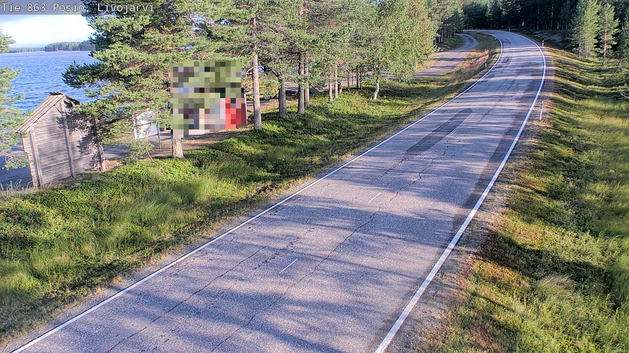 Weather Camera Image Road 863 Livojärvi, Posio, Lappi