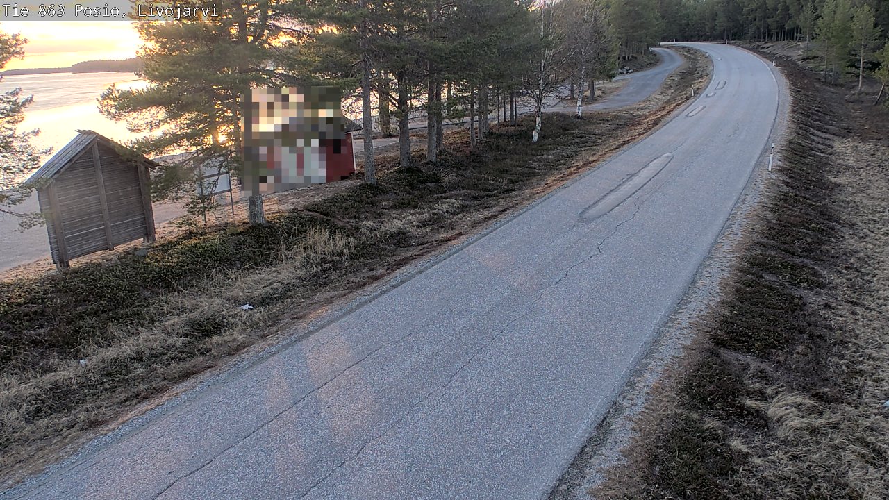 Weather Camera Image Väg 863 Livojärvi, Posio, Lappi
