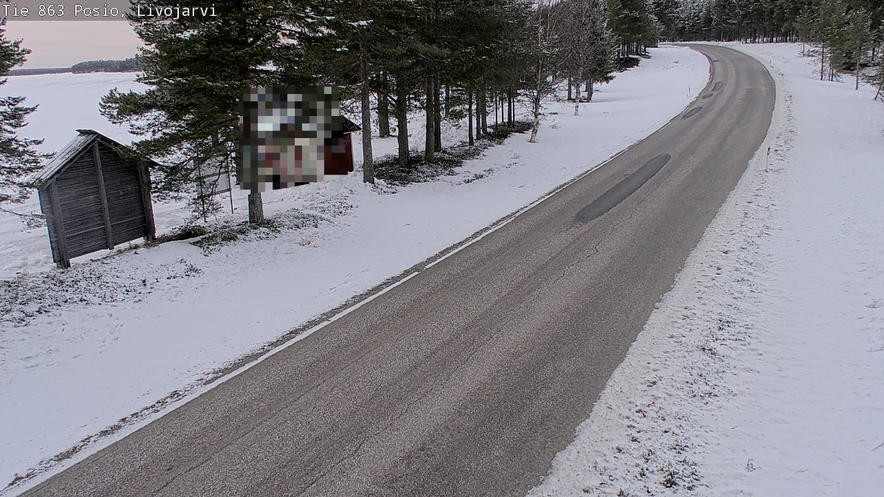 Kelikamerat Kuva Tie 863 Livojärvi, Posio, Lappi