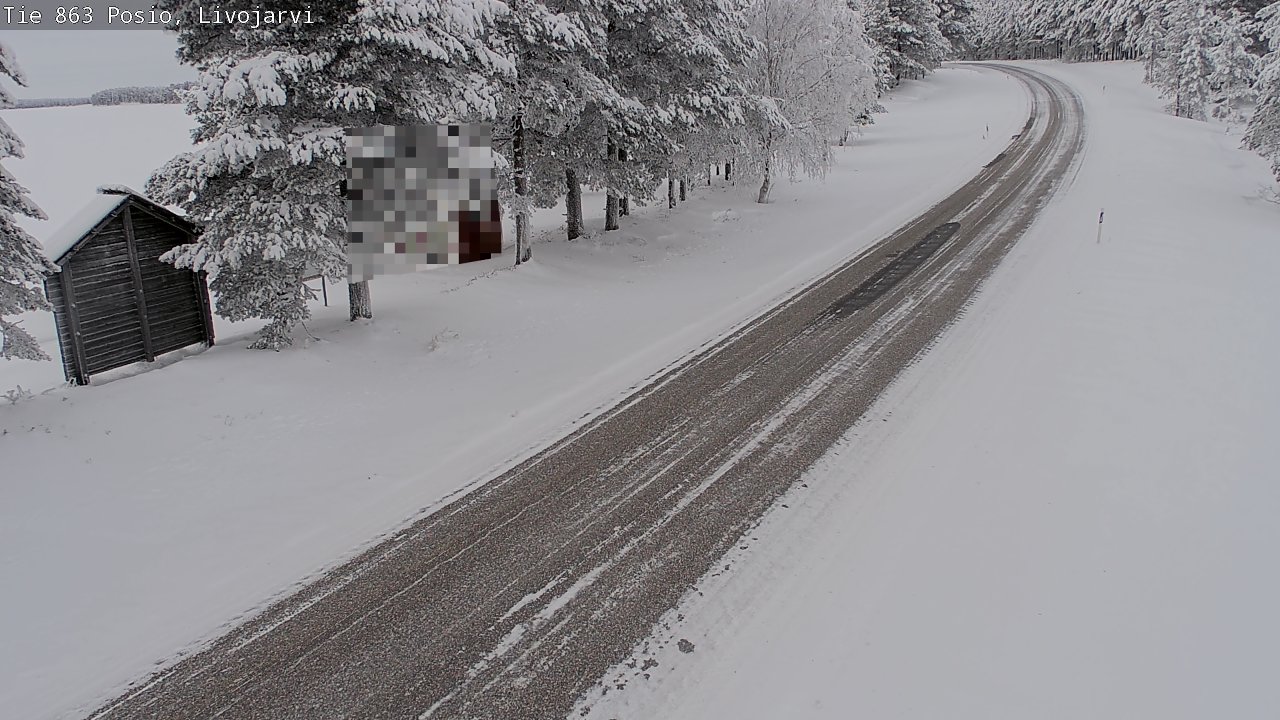 Kelikamerat Kuva Tie 863 Livojärvi, Posio, Lappi