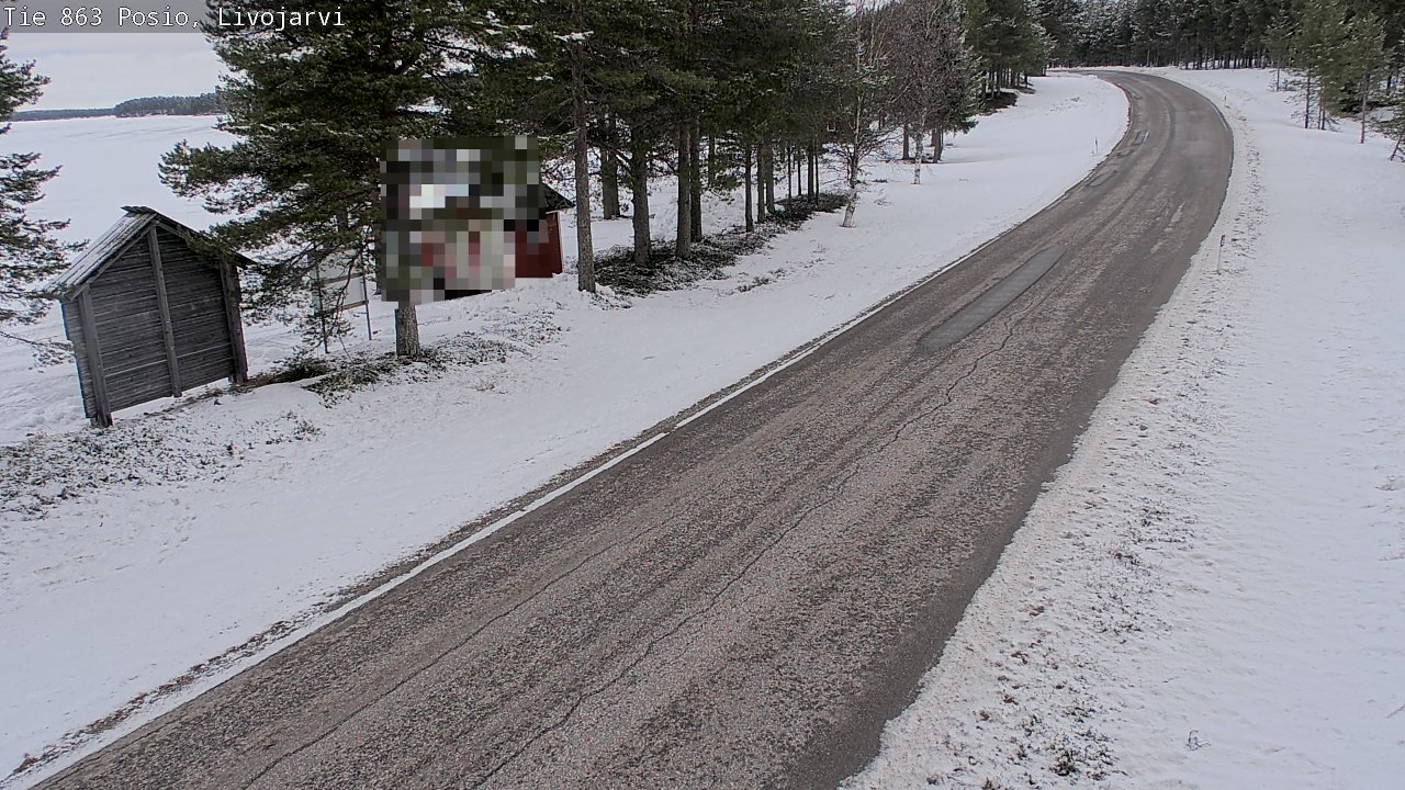 Weather Camera Image Road 863 Livojärvi, Posio, Lappi