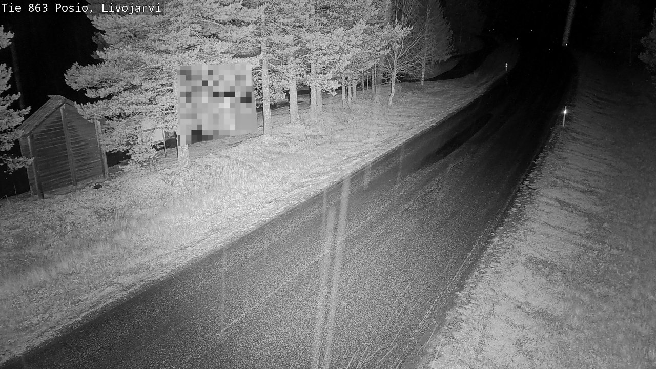 Weather Camera Image Väg 863 Livojärvi, Posio, Lappi
