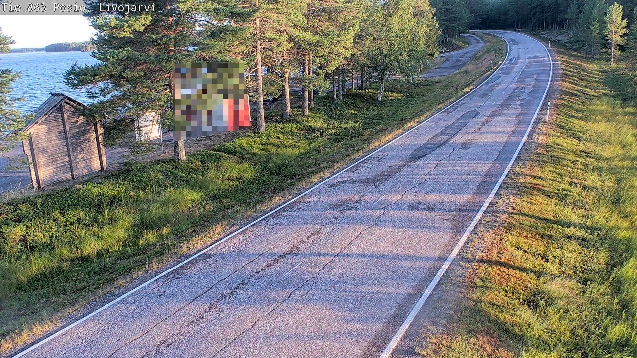 Kelikamerat Kuva Tie 863 Livojärvi, Posio, Lappi