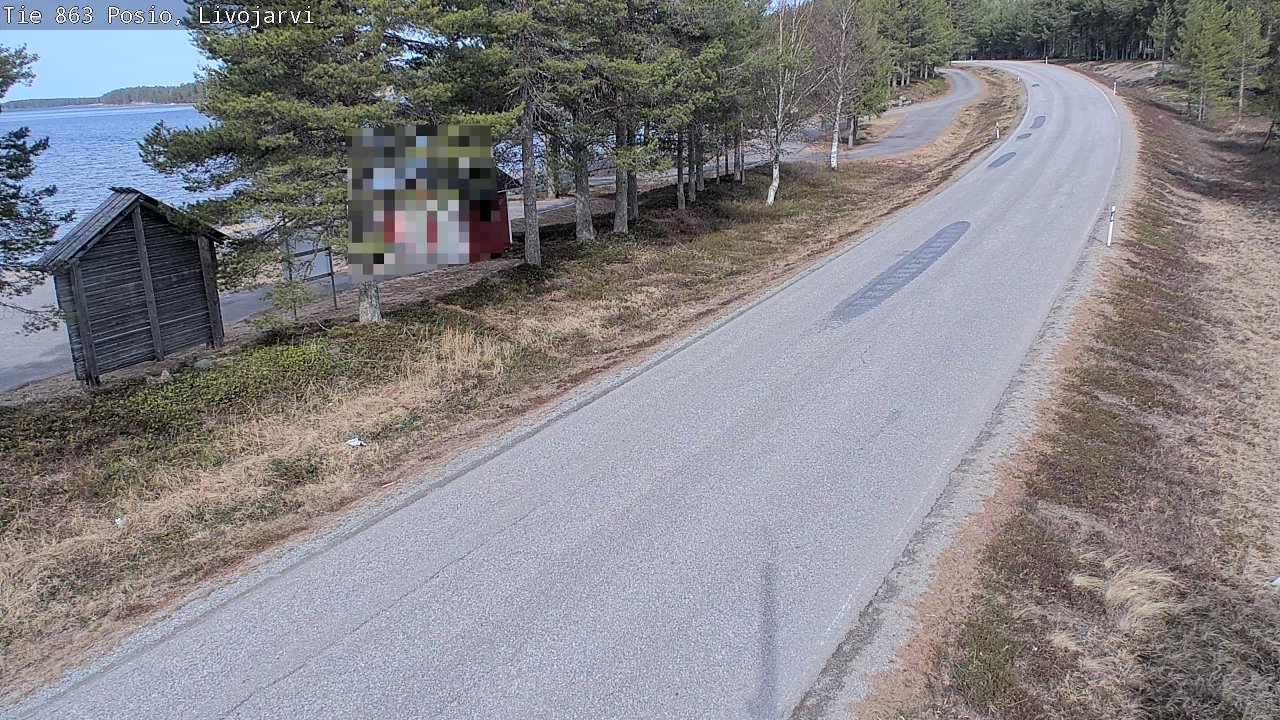 Weather Camera Image Väg 863 Livojärvi, Posio, Lappi
