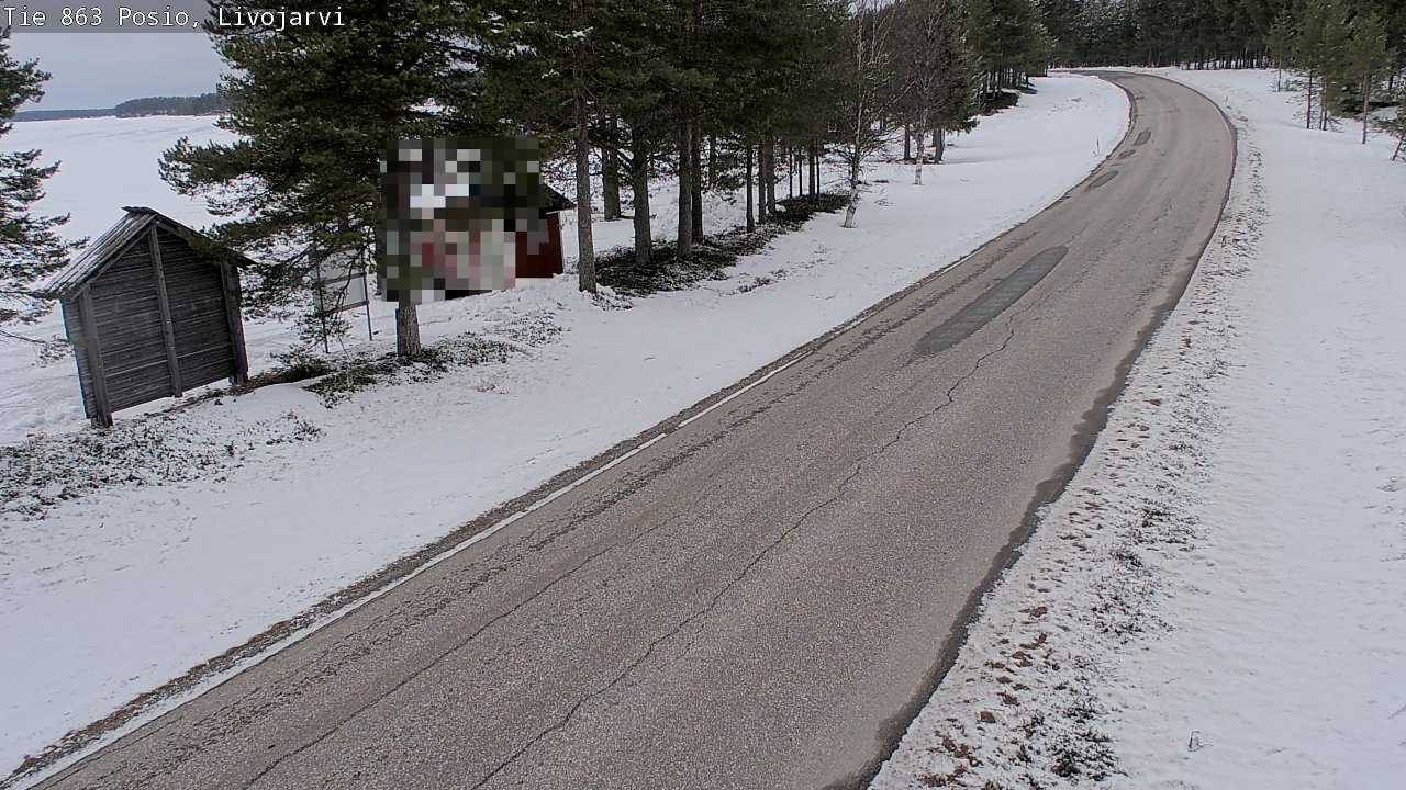 Weather Camera Image Väg 863 Livojärvi, Posio, Lappi