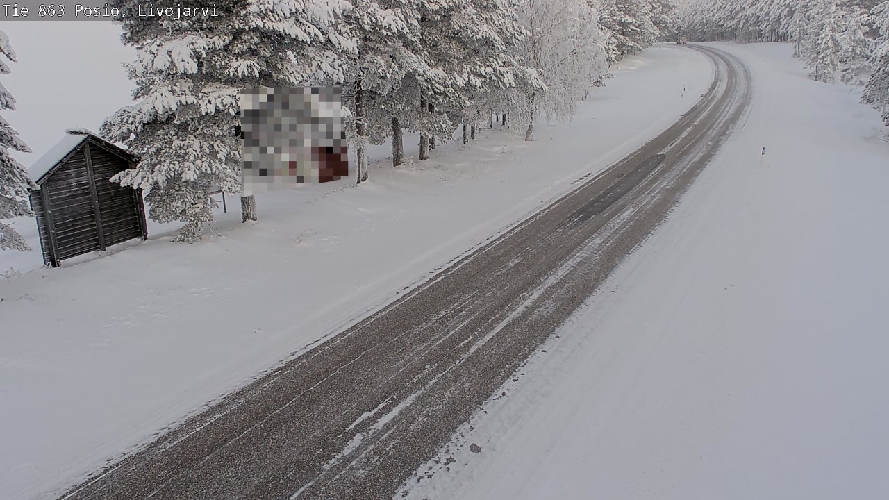 Weather Camera Image Road 863 Livojärvi, Posio, Lappi