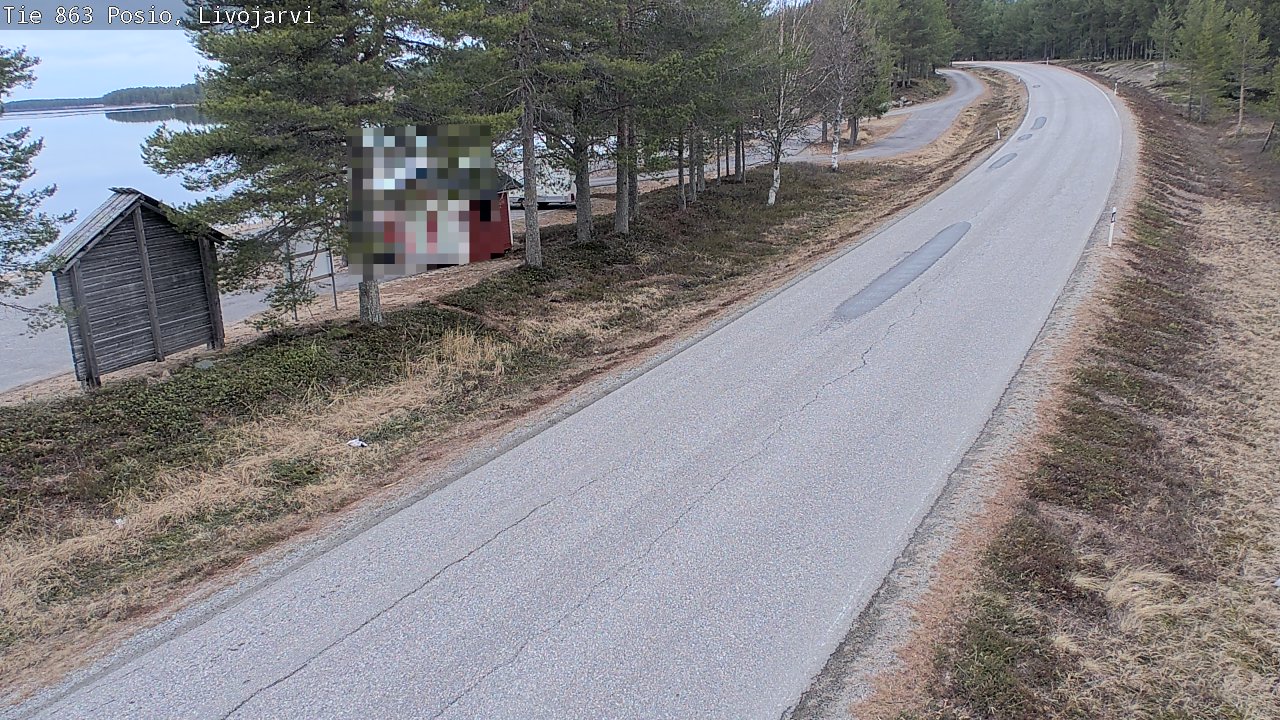 Weather Camera Image Väg 863 Livojärvi, Posio, Lappi