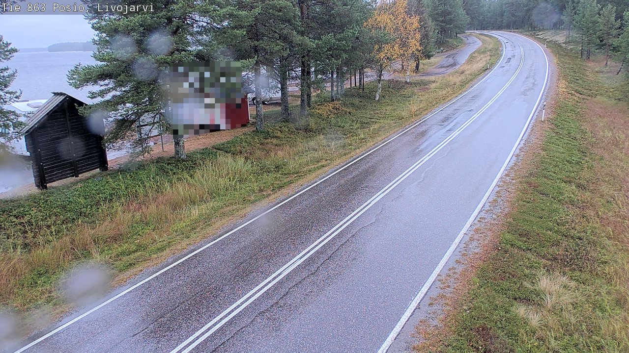 Weather Camera Image Road 863 Livojärvi, Posio, Lappi