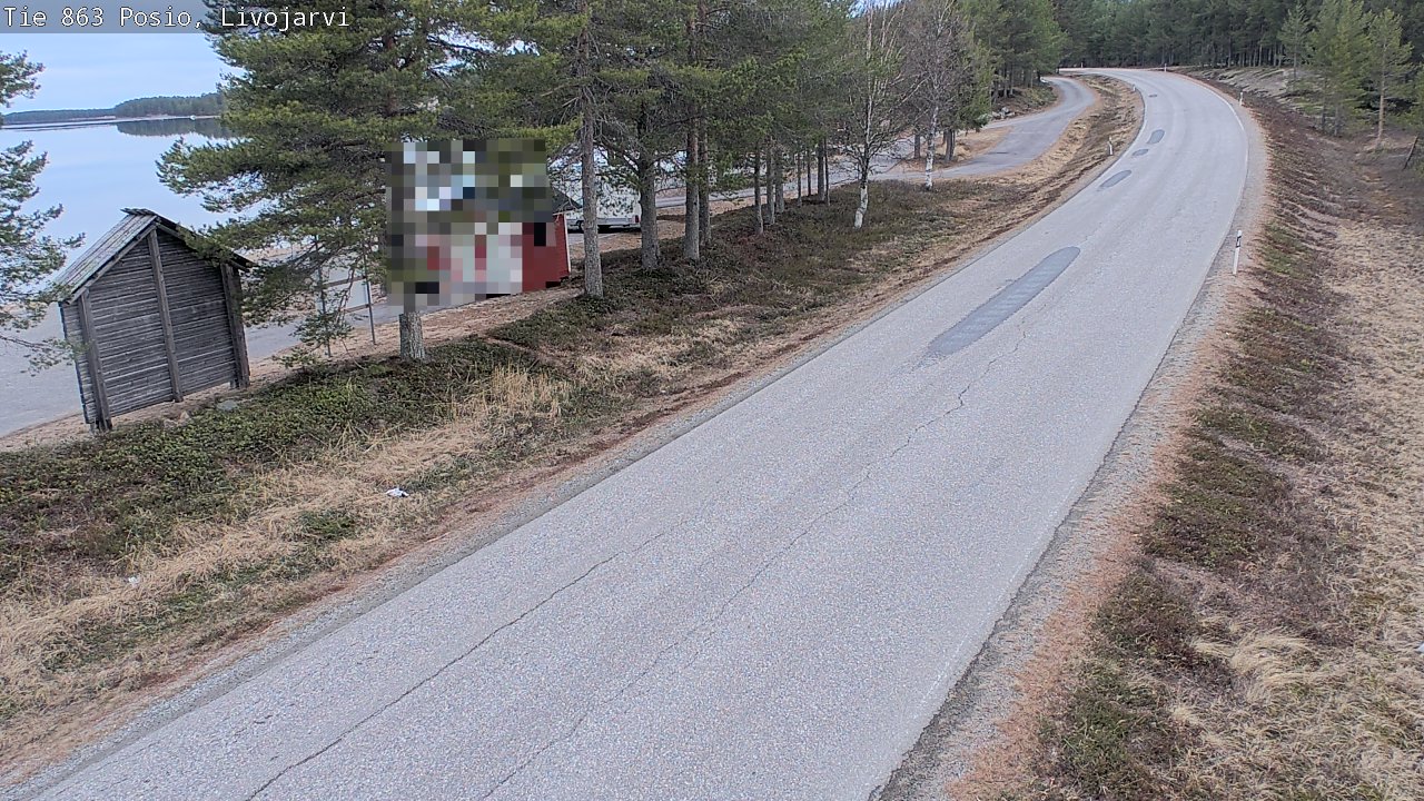 Weather Camera Image Väg 863 Livojärvi, Posio, Lappi