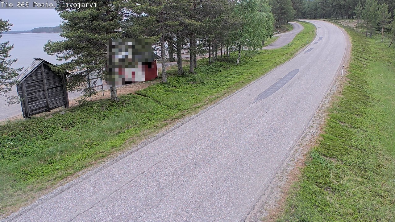 Weather Camera Image Road 863 Livojärvi, Posio, Lappi