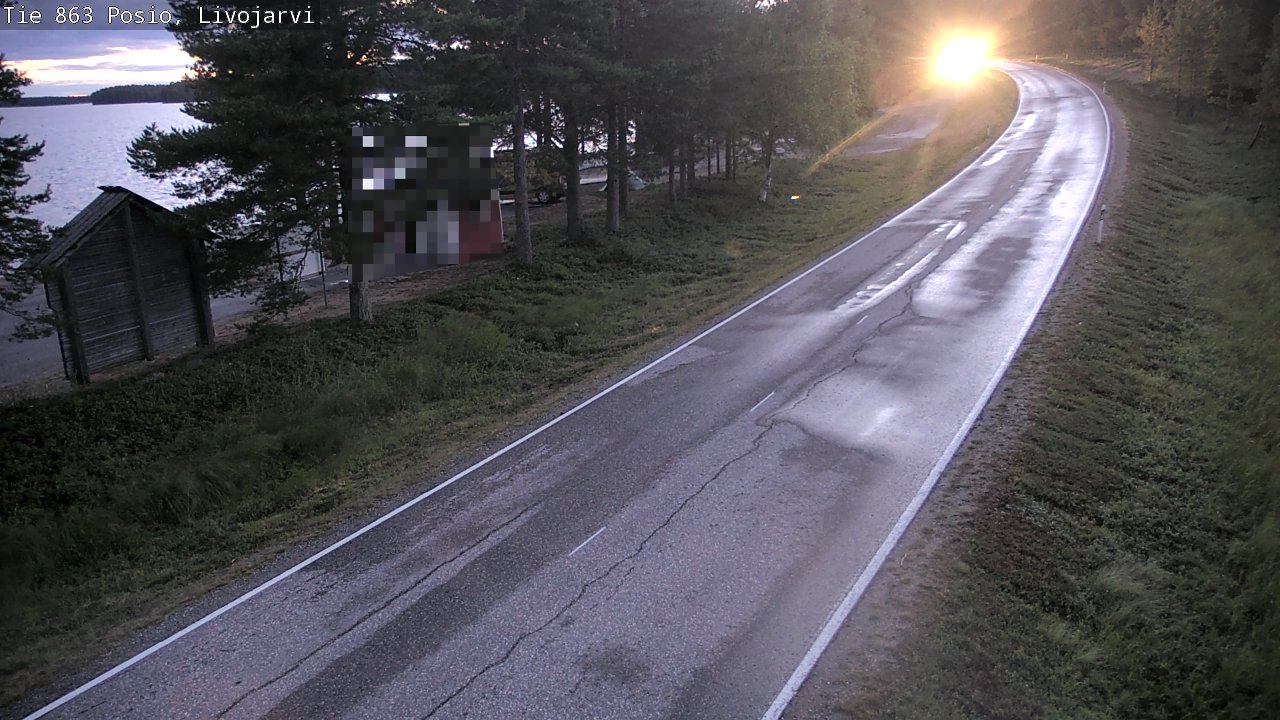 Kelikamerat Kuva Tie 863 Livojärvi, Posio, Lappi