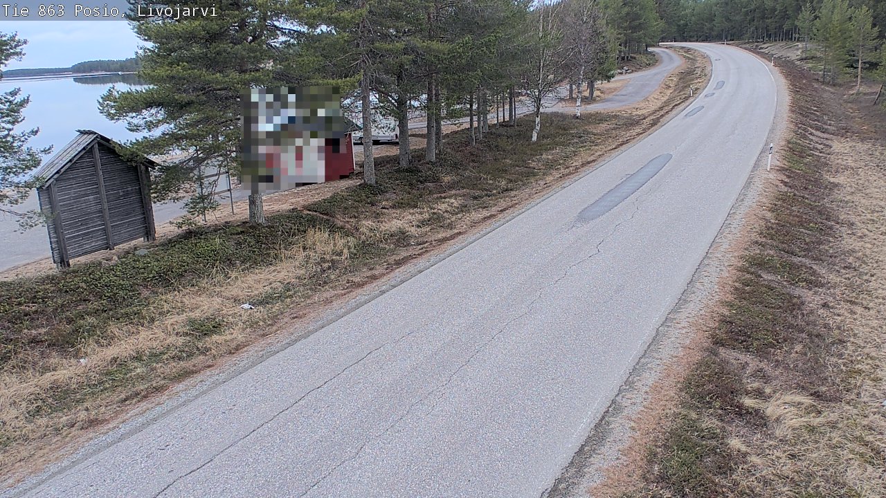 Weather Camera Image Väg 863 Livojärvi, Posio, Lappi