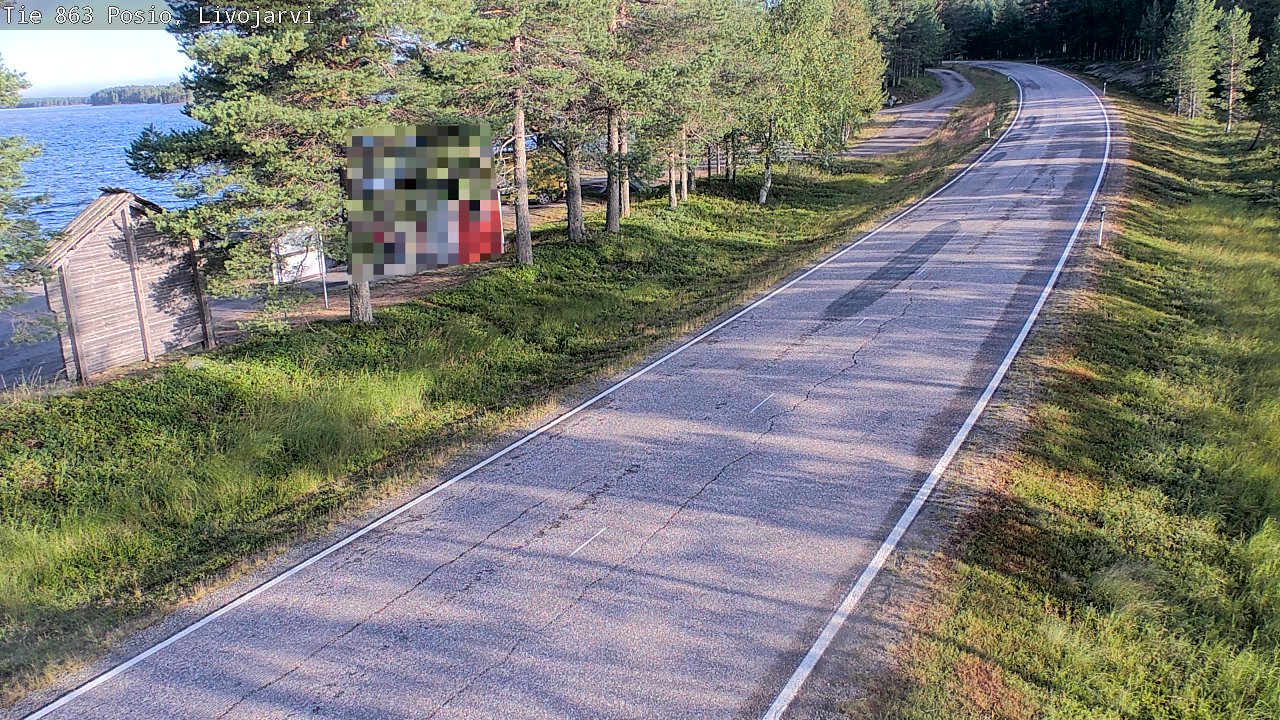 Weather Camera Image Road 863 Livojärvi, Posio, Lappi