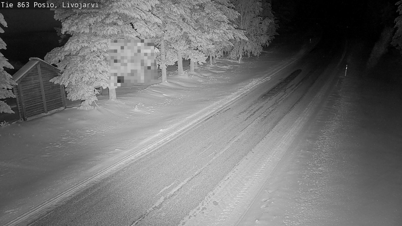 Kelikamerat Kuva Tie 863 Livojärvi, Posio, Lappi
