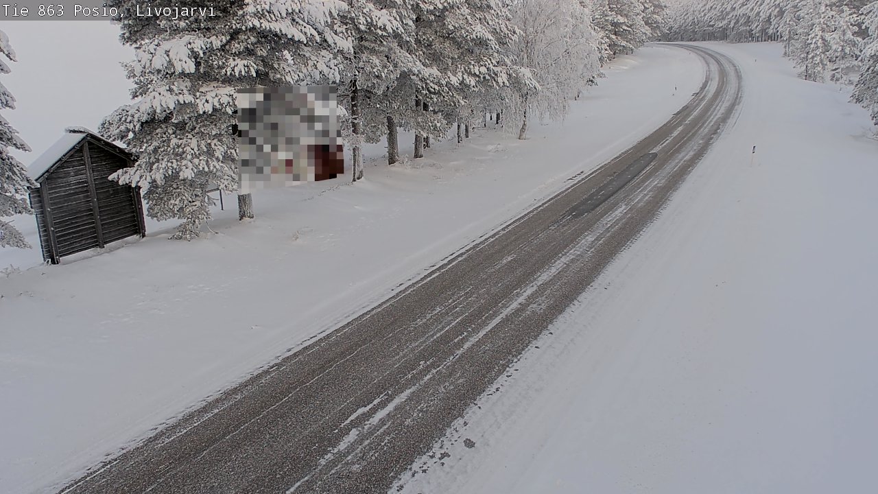 Weather Camera Image Road 863 Livojärvi, Posio, Lappi