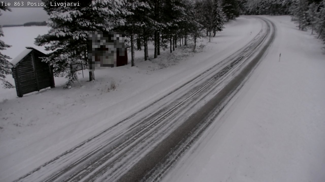 Weather Camera Image Väg 863 Livojärvi, Posio, Lappi