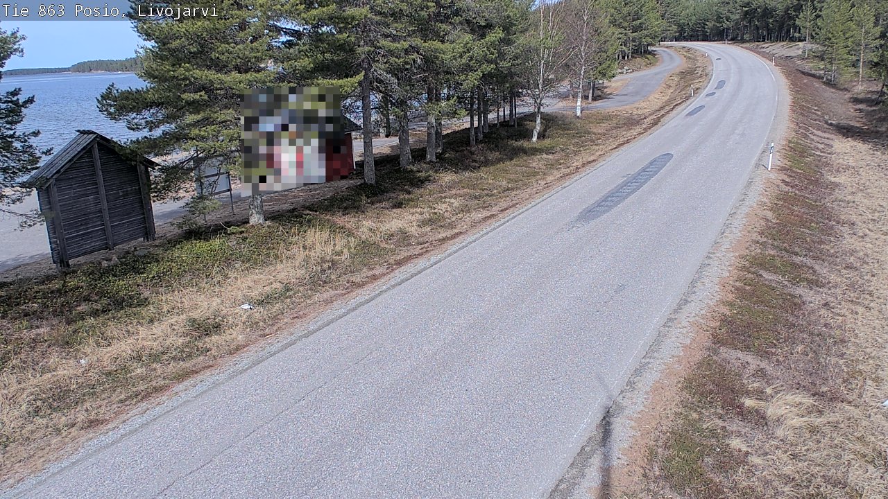 Weather Camera Image Väg 863 Livojärvi, Posio, Lappi