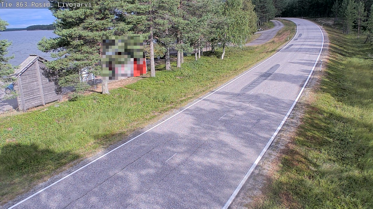 Weather Camera Image Road 863 Livojärvi, Posio, Lappi
