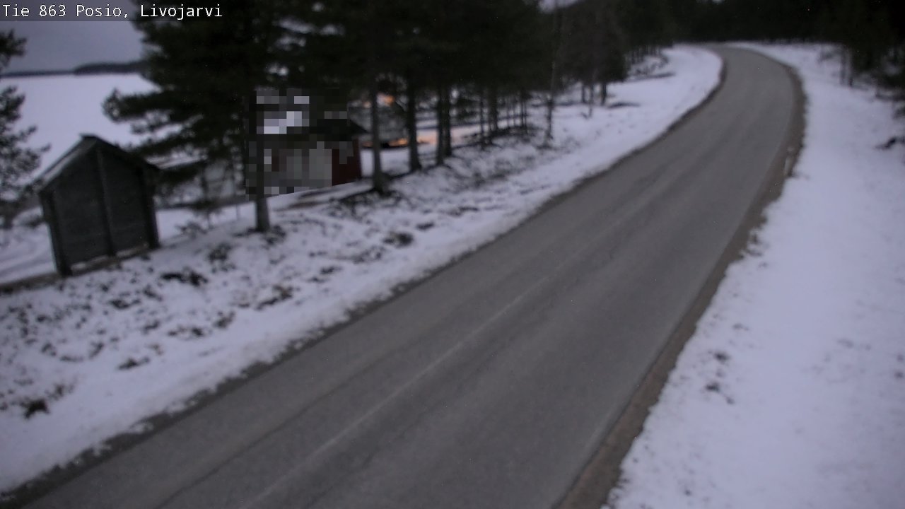 Weather Camera Image Road 863 Livojärvi, Posio, Lappi