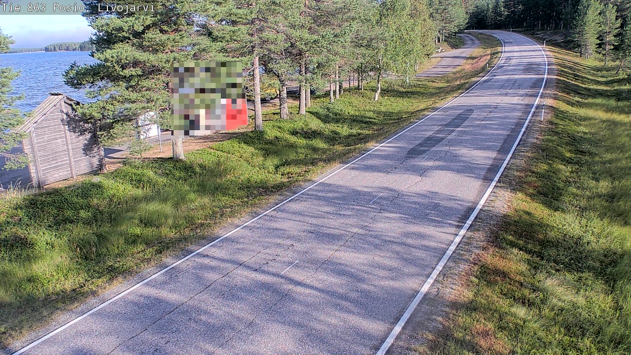 Weather Camera Image Road 863 Livojärvi, Posio, Lappi