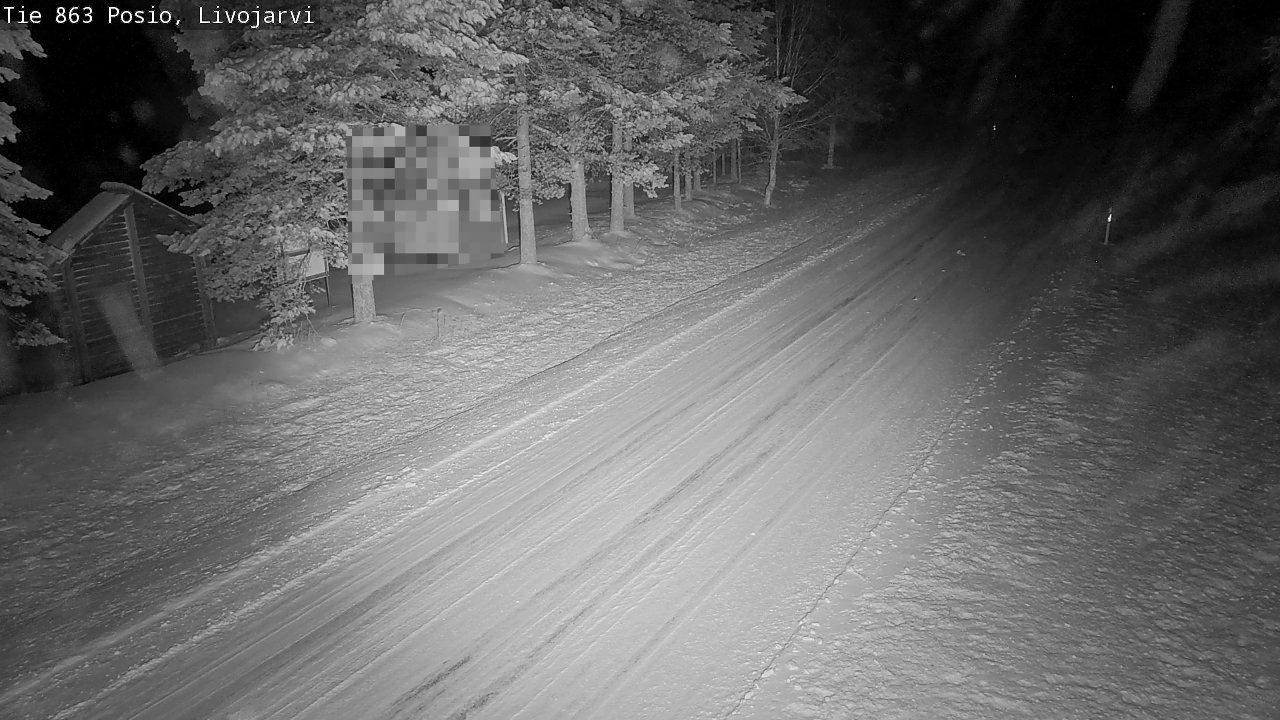 Weather Camera Image Road 863 Livojärvi, Posio, Lappi