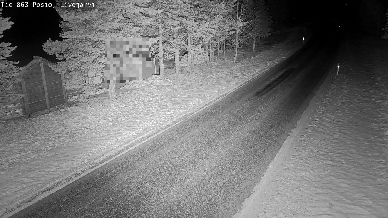 Kelikamerat Kuva Tie 863 Livojärvi, Posio, Lappi