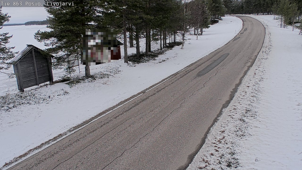 Weather Camera Image Väg 863 Livojärvi, Posio, Lappi
