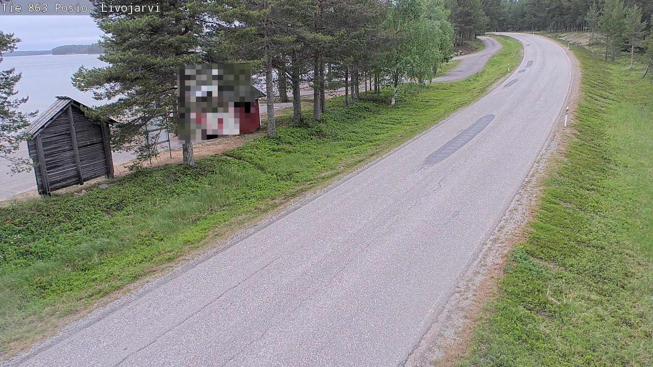 Weather Camera Image Road 863 Livojärvi, Posio, Lappi