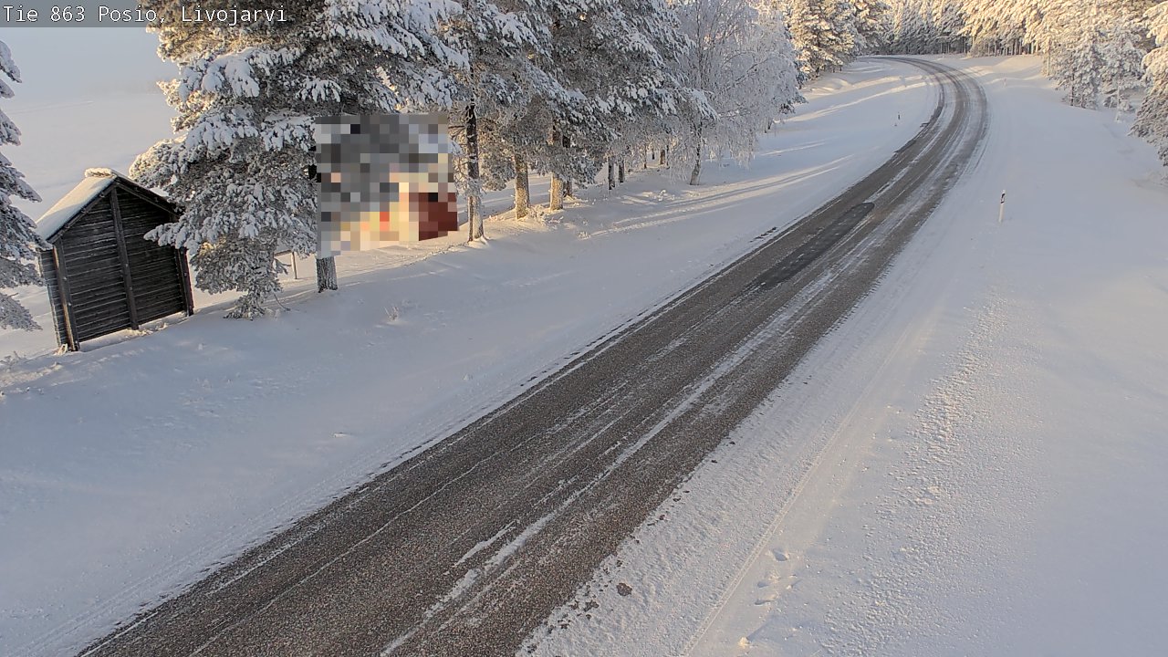 Weather Camera Image Road 863 Livojärvi, Posio, Lappi