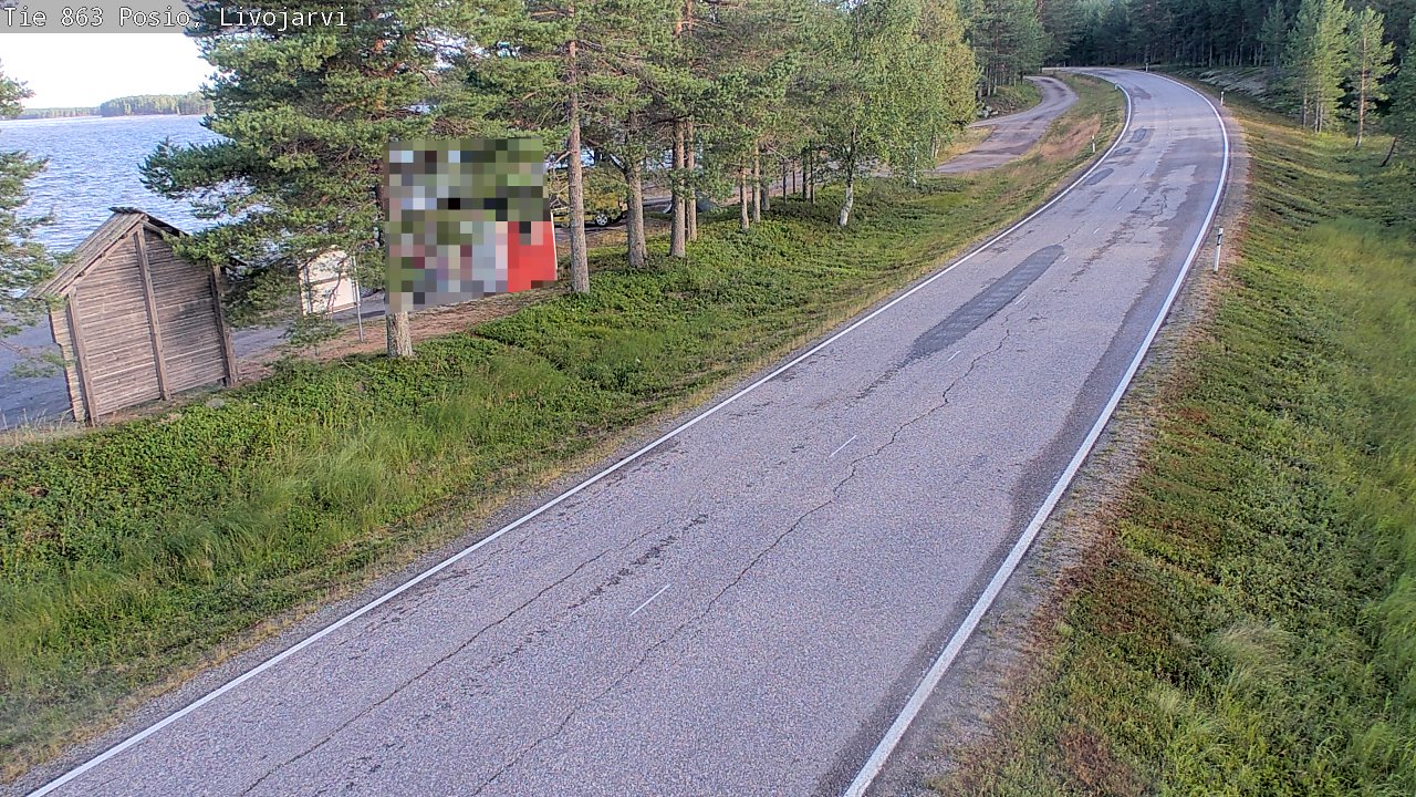 Weather Camera Image Road 863 Livojärvi, Posio, Lappi