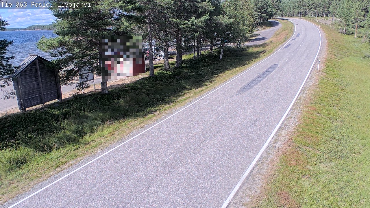 Weather Camera Image Road 863 Livojärvi, Posio, Lappi