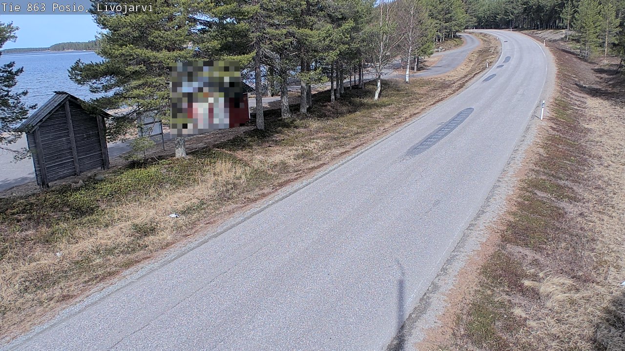 Weather Camera Image Väg 863 Livojärvi, Posio, Lappi