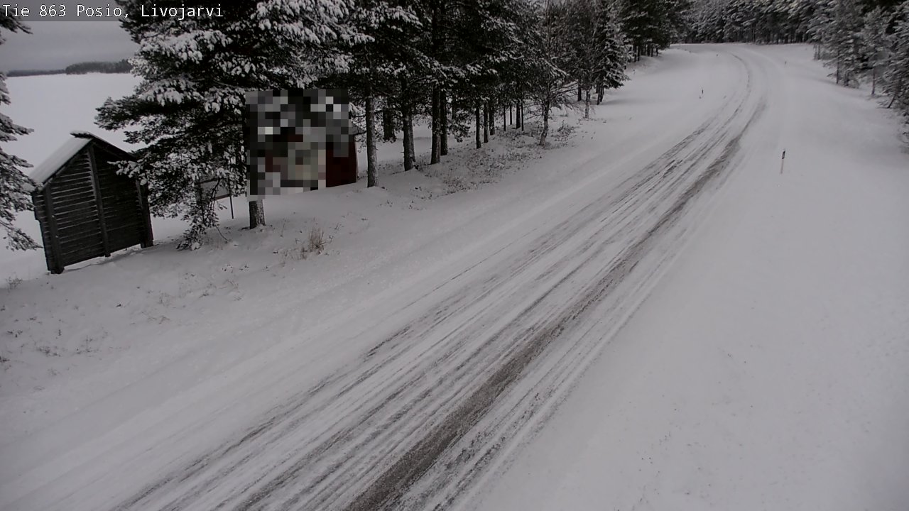 Kelikamerat Kuva Tie 863 Livojärvi, Posio, Lappi