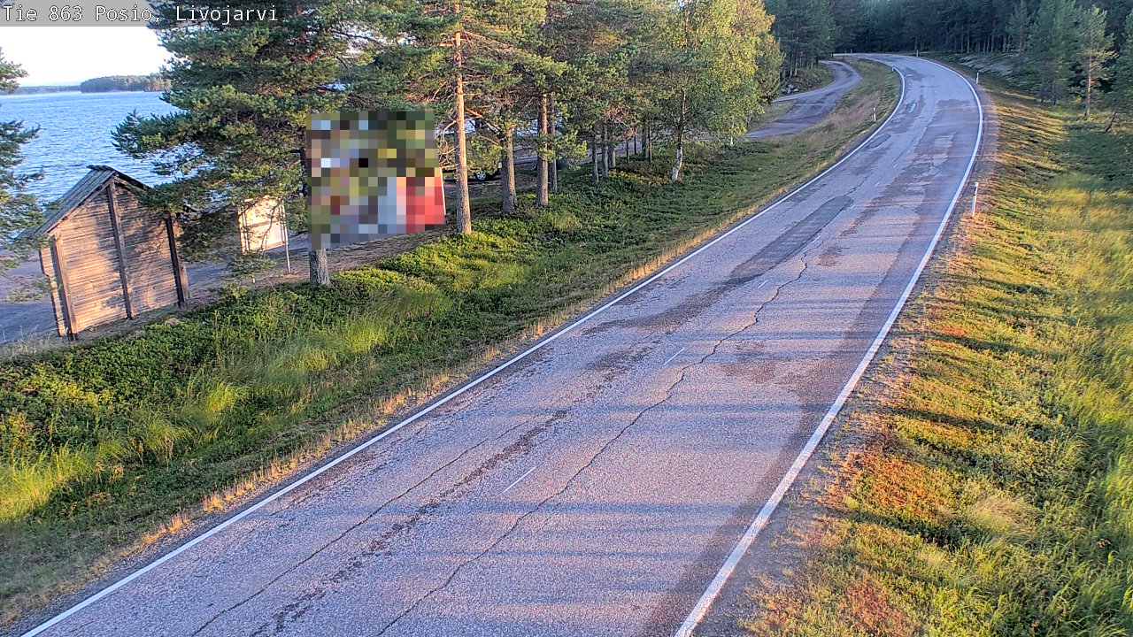 Kelikamerat Kuva Tie 863 Livojärvi, Posio, Lappi