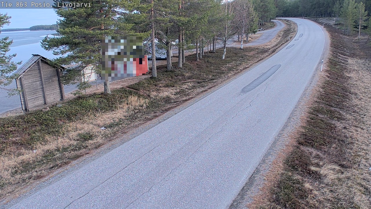 Weather Camera Image Road 863 Livojärvi, Posio, Lappi