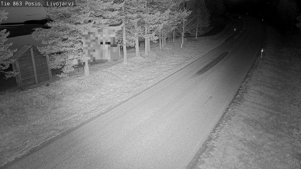 Weather Camera Image Road 863 Livojärvi, Posio, Lappi