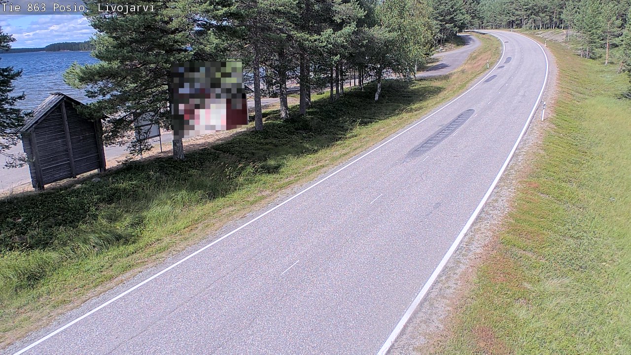 Weather Camera Image Road 863 Livojärvi, Posio, Lappi
