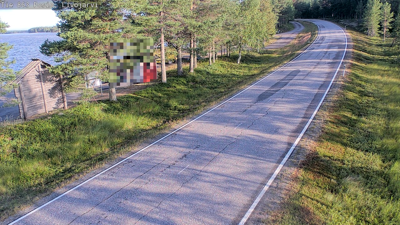 Weather Camera Image Road 863 Livojärvi, Posio, Lappi
