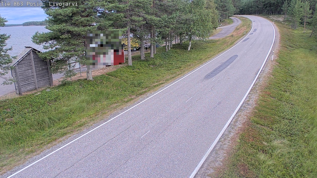 Weather Camera Image Road 863 Livojärvi, Posio, Lappi