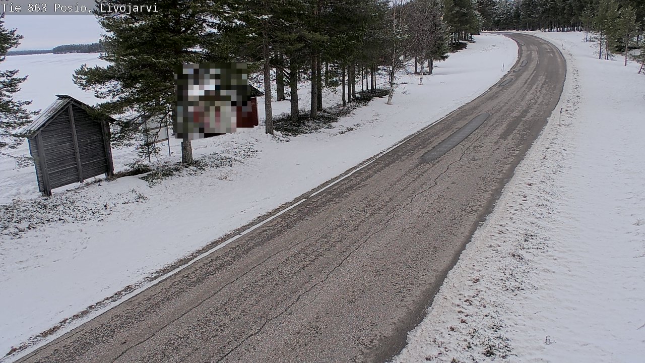 Weather Camera Image Road 863 Livojärvi, Posio, Lappi