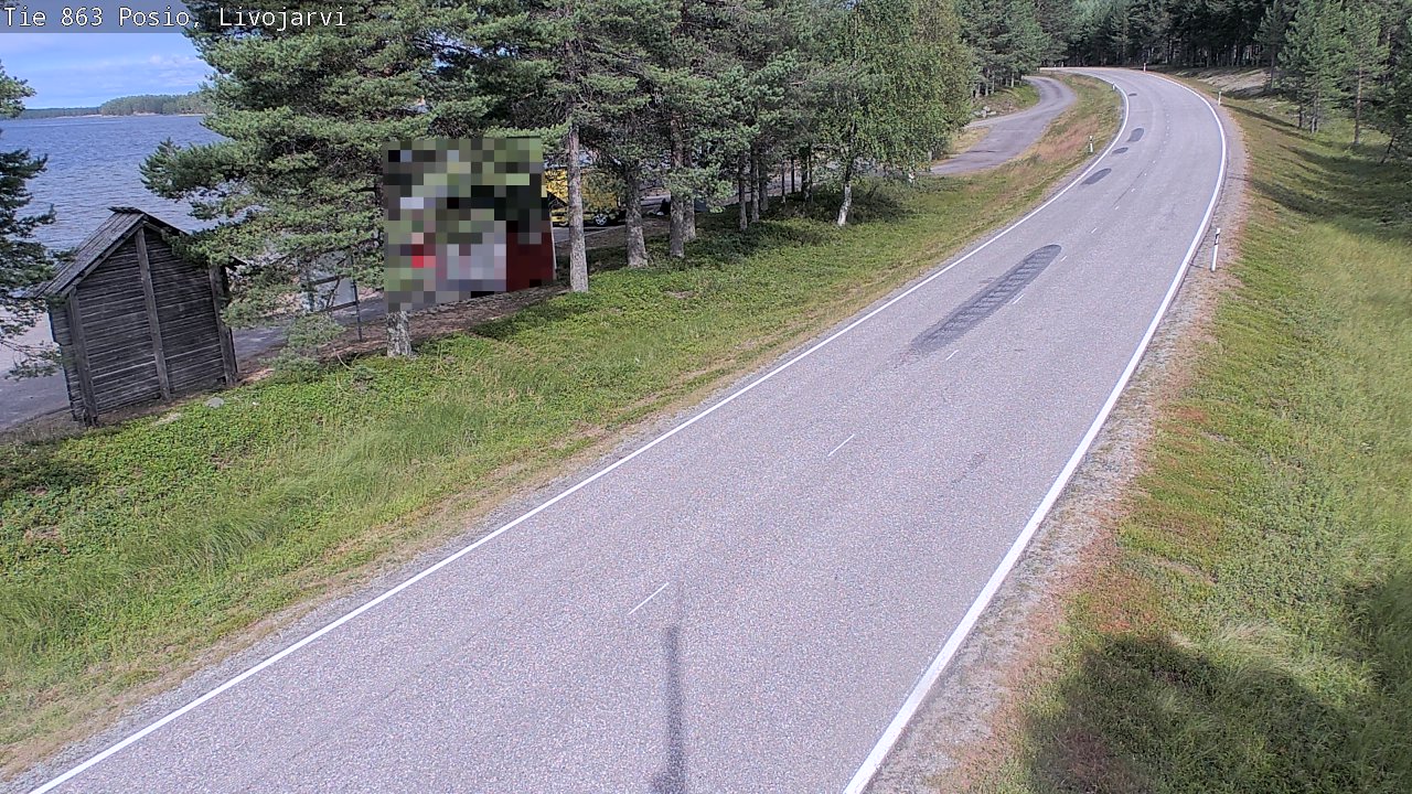 Weather Camera Image Väg 863 Livojärvi, Posio, Lappi