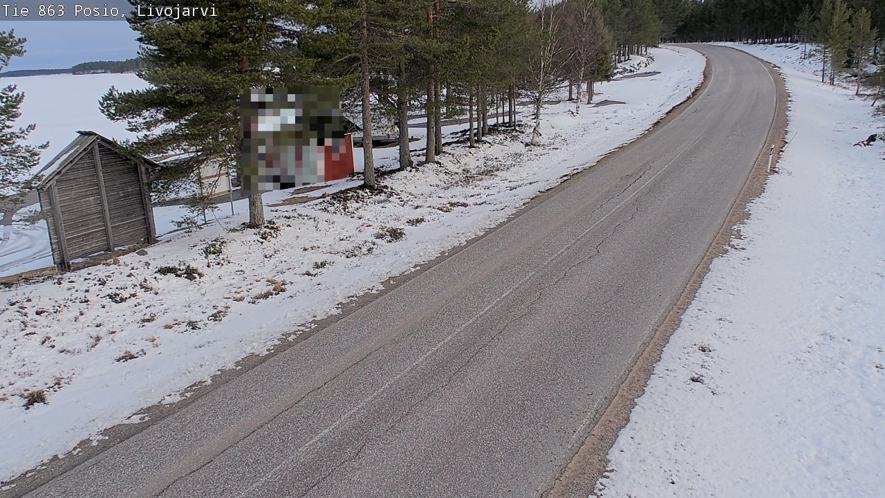 Weather Camera Image Road 863 Livojärvi, Posio, Lappi