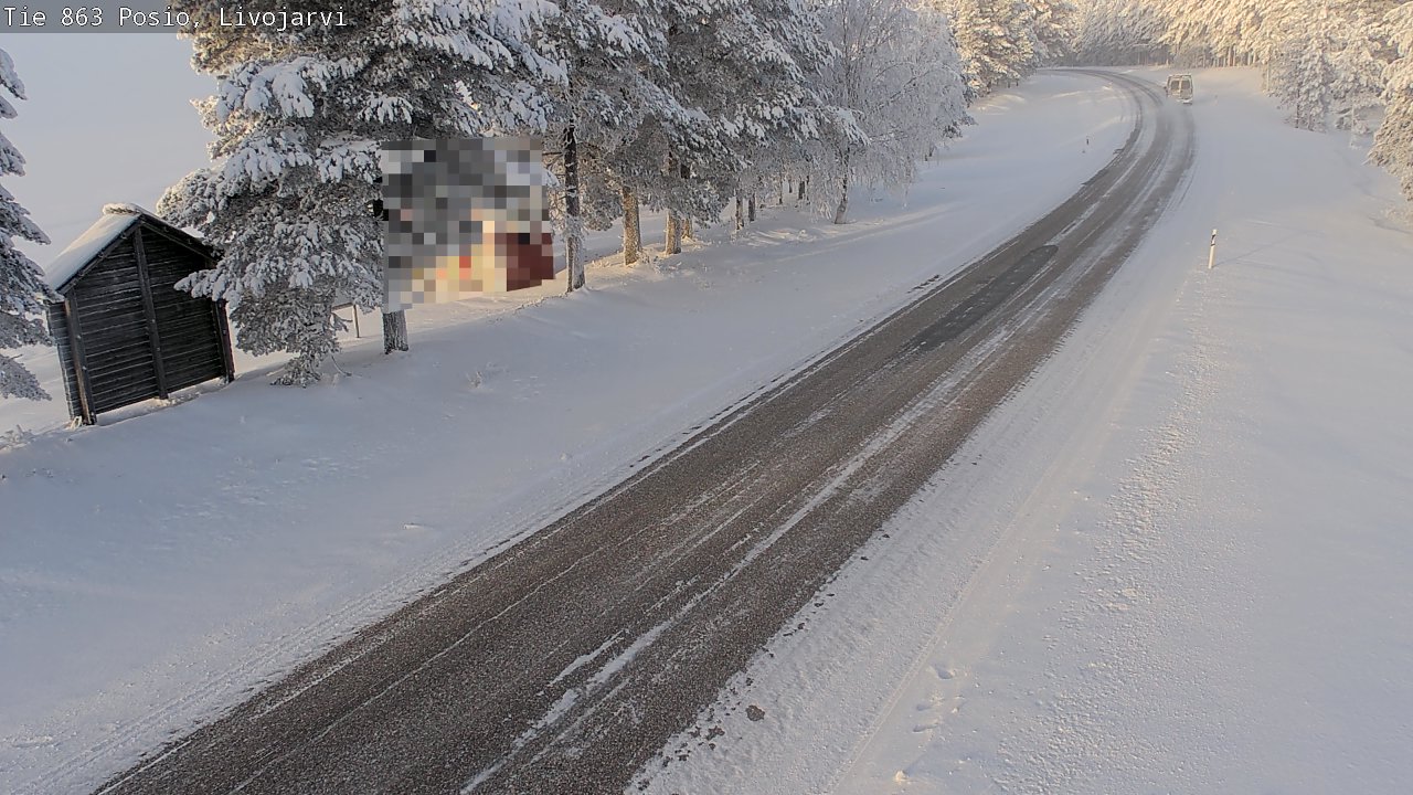 Weather Camera Image Road 863 Livojärvi, Posio, Lappi