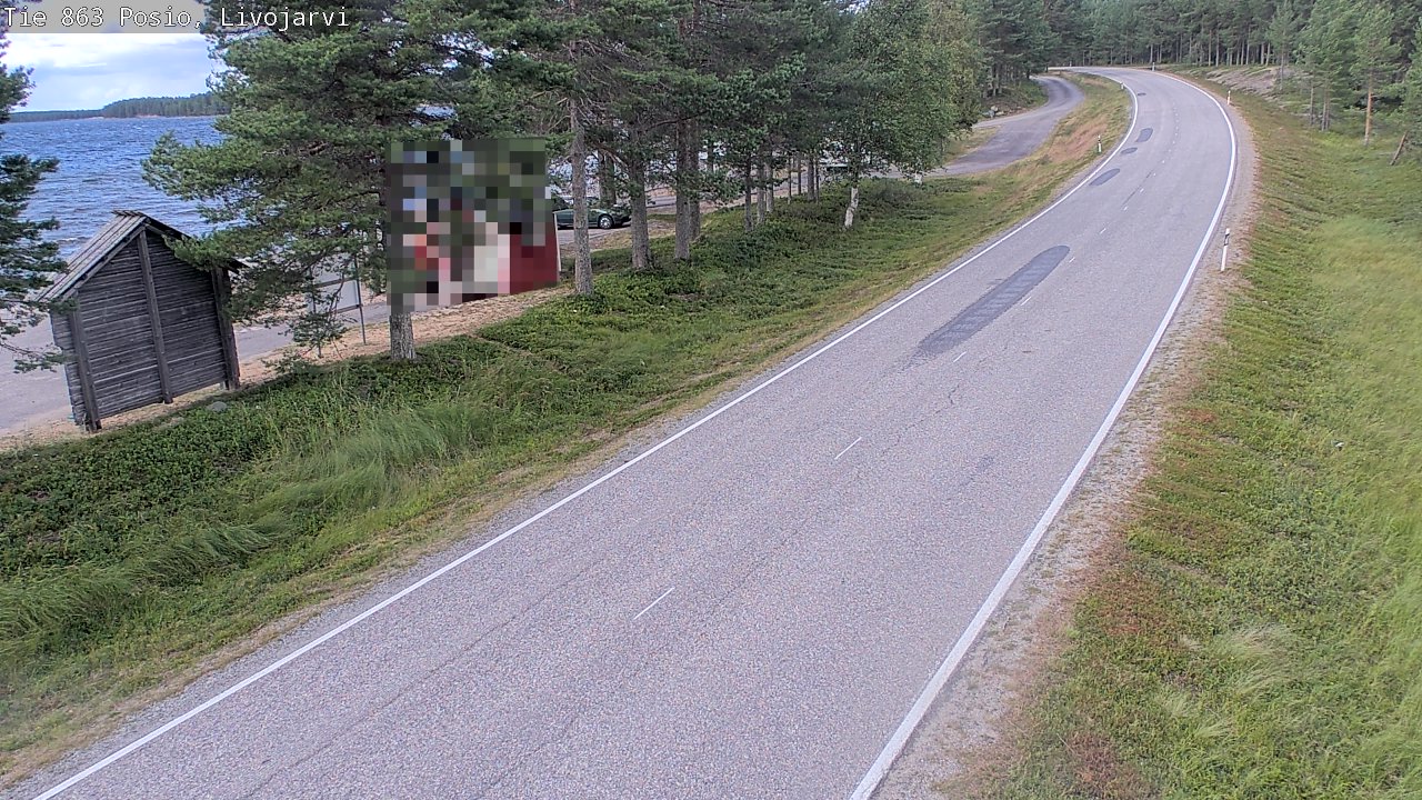 Kelikamerat Kuva Tie 863 Livojärvi, Posio, Lappi