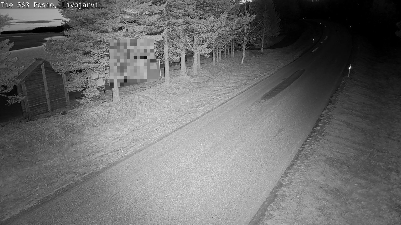Weather Camera Image Väg 863 Livojärvi, Posio, Lappi