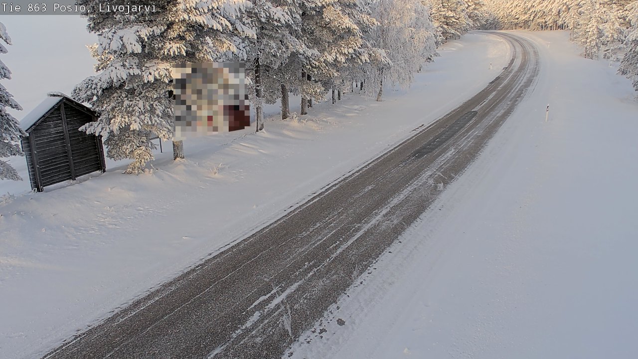 Weather Camera Image Road 863 Livojärvi, Posio, Lappi