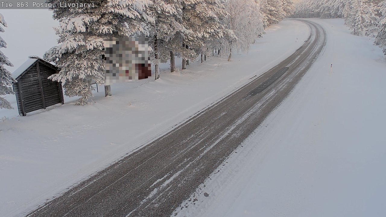 Weather Camera Image Road 863 Livojärvi, Posio, Lappi