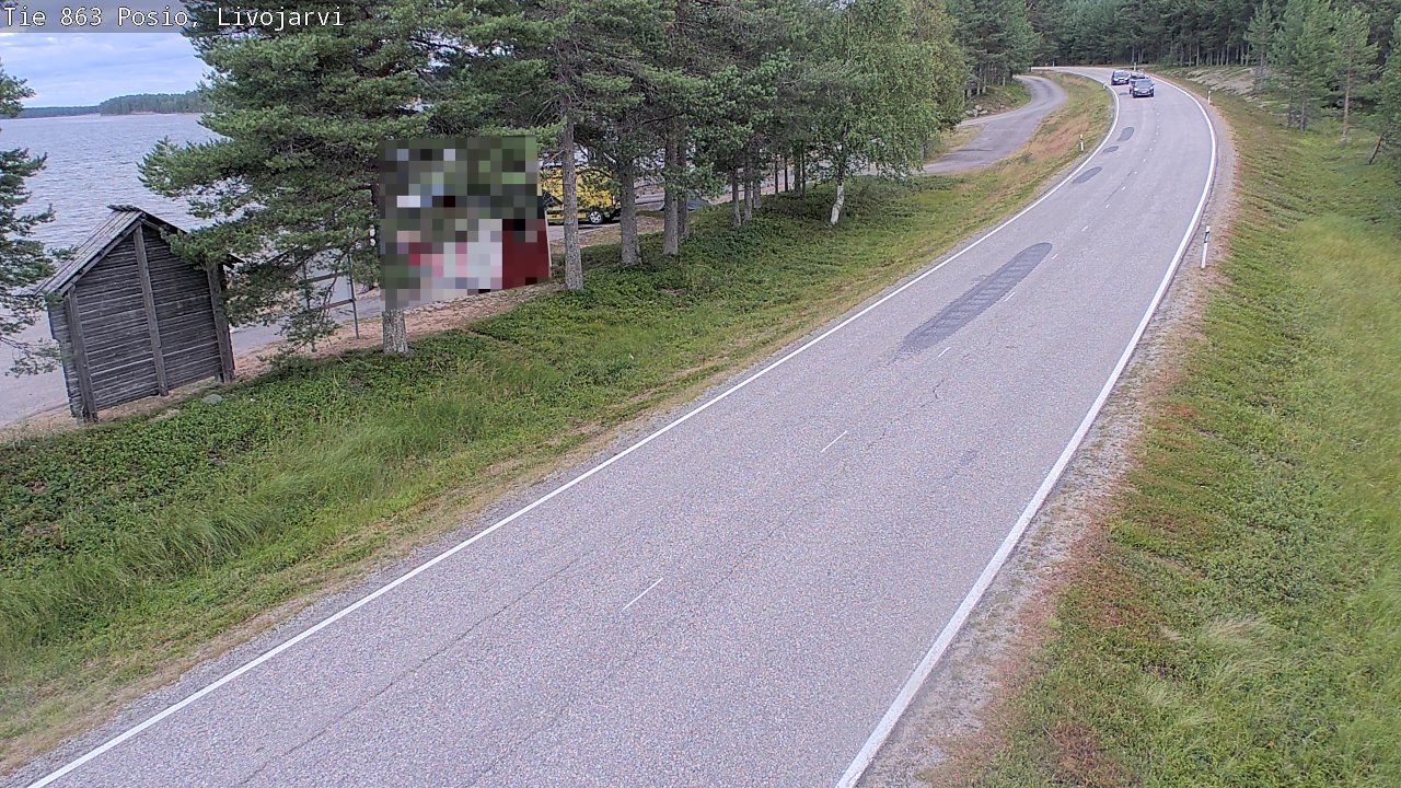 Weather Camera Image Road 863 Livojärvi, Posio, Lappi